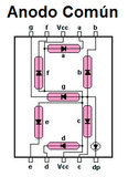 Display de 7 Segmentos Anodo Pines Horizontales GM1-5611A