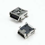 Conector USB Jack Mini USB-B 5 Pines para Chasis Ángulo Recto