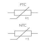 Termistor 0.01 Ω - 800 Ω PTC WMZ75S