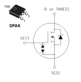 Transistor STD5N52U Mosfet Pequeña Señal CH-N 525 V 4.4 A