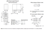 Relevador 48 V 5 A 2 Polo 1 Tiros JW2ASN-DC48V