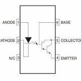 Optoacoplador 4N33 Salida Darlington