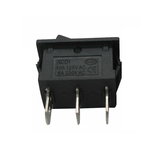 Switch Balancín 20A/125V 15A/250V 1 Polo, 2 Tiros, 3 Posiciones Enclave (ON-OFF-ON)  Rectangular Negro