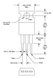 Transistor MTP2P50E Mosfet TO220 CH-P 500 V 2 A