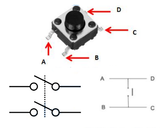 Switch Push Mini sin Base 4 Pines 2 mm SMD