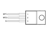 Triac 8 A 400 V TO220 TIC226D