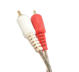 Cable 1.8 m 2 Plug RCA a 2 Plug RCA Transparente