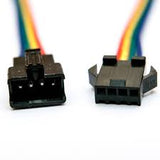 Juego de Conectores Plug y Jack  para Tira de LEDs RGB CONNECTOR-4P/RGB