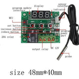 Módulo Termostato con Sensor de Temperatura y Display W1209