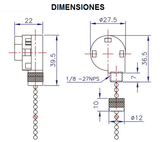 Switch de 3 Velocidades para Ventilador de Techo ZE-268S1