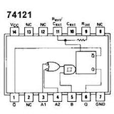 74LS121 TTL Entrada de Multivibrador Monoestable con Schmitt-Trigger