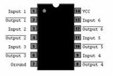 CD4069 CMOS Seis Compuertas Inversoras de Alto Voltaje