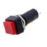 Switch Push 3A/125V 1 Polo, 1 Tiro Enclave (ON-OFF) Cuadrado