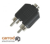 Adaptador  "Y" Jack 3.5 mm Estéreo a 2 Plug RCA