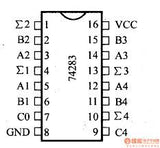 74LS283D TTL Sumador de 4-Bits