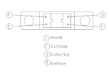 Optoranura  ITR8102 Switch Óptico Salida Fototransistor