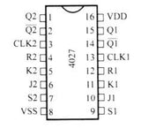 CD4027 CMOS Flip-Flop Dual Tipo J-K