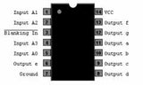 74LS49 TTL Controlador y Decodificador BCD a Siete Segmentos