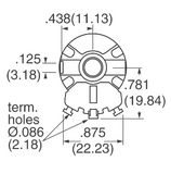 Potenciómetro de Alambre 5 W 1 Vuelta sin Switch 10 Khom