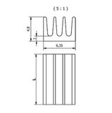 Disipador de Calor para Circuitos SOIC, SSOP y TSSOP 34M6427