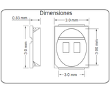 LED 3030 Montaje Superficial Blanco Frío Paralelo