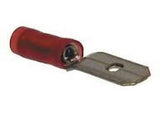 Terminal Eléctrica Faston Macho 1/4" para Cable 22-18 AWG con Forro