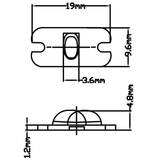 Aumento para LED de Potencia 50-130º BK-DB090