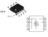 Transistor FDS9435A Mosfet Pequeña Señal CH-P 30 V - 5.3 A  38C7185