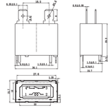 Relevador 12 V 20 A 1 Polo 1 Tiros SFK-112DM