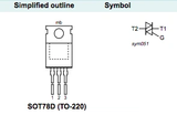 Triac 16 A 800 V TO220 BTA416Y-800C