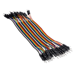 Juego de 10 Cables Jumpers Macho-Macho 20 cm Varios Colores