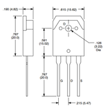 Transistor MTH8N45 Mosfet Potencia CH-N 450 V 8 A