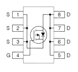 Transistor IRF9321TRPBF Mosfet Pequeña Señal CH-P 30 V 15 A