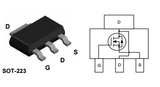 Transistor NDT3055L Mosfet  Pequeña Señal CH-N 4 A 60 V