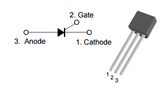 SCR 0.6 A 600 V TO92 PCR606J