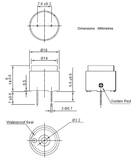 Buzzer 12 V 1.6 cm MCKPM-G1612A-K4053