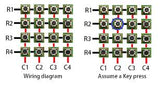 Teclado Matricial de Micro Switchs 4 X 4