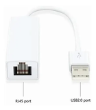 Cable Convertidor 0.10 m Plug USB-A a Jack RJ45