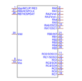 PIC16F18855-I/SP CMOS Microcontrolador Microchip