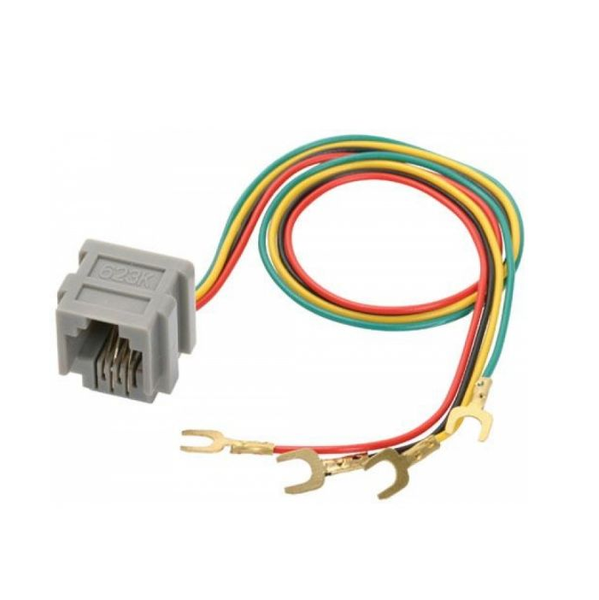 Conector Telefónico Jack RJ11 4 Hilos con Cable