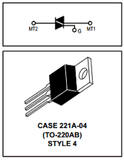 Triac 40 A 400 V TO220 MAC224A6