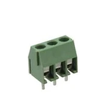 Terminal Block 3 Tornillos 1.5 cm x 1.02 cm x 0.86 cm Verde Mediana