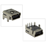 Conector USB Jack Mini USB-B 5 Pines para Chasis DIP