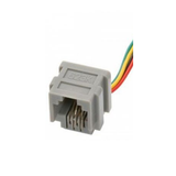 Conector Telefónico Jack RJ11 4 Hilos con Cable