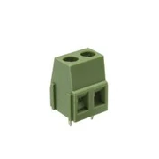 Terminal Block 2 Tornillos 1 cm x 1.68 cm x 0.89 cm  Verde Grande