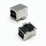 Conector USB Jack USB-B 4 Pines para Chasis Horizontal SMD