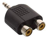 Adaptador "Y"  Plug 3.5 mm Estéreo a 2 Jack RCA