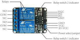 Módulo de 2 Relevadores 5 V con Optoacoplador