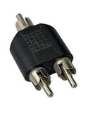 Adaptador "Y" Plug RCA a 2 Plug RCA