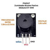 Módulo Indicador Buzzer Pasivo KY-006